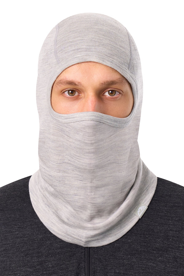Merino Wool Balaclava Heather Grey