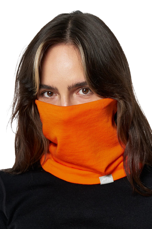 Merino Double-Layer Neck Gaiter Hunter Orange