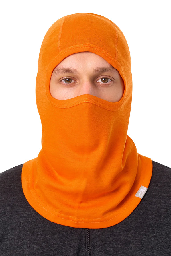 Merino Wool Balaclava Hunter Orange