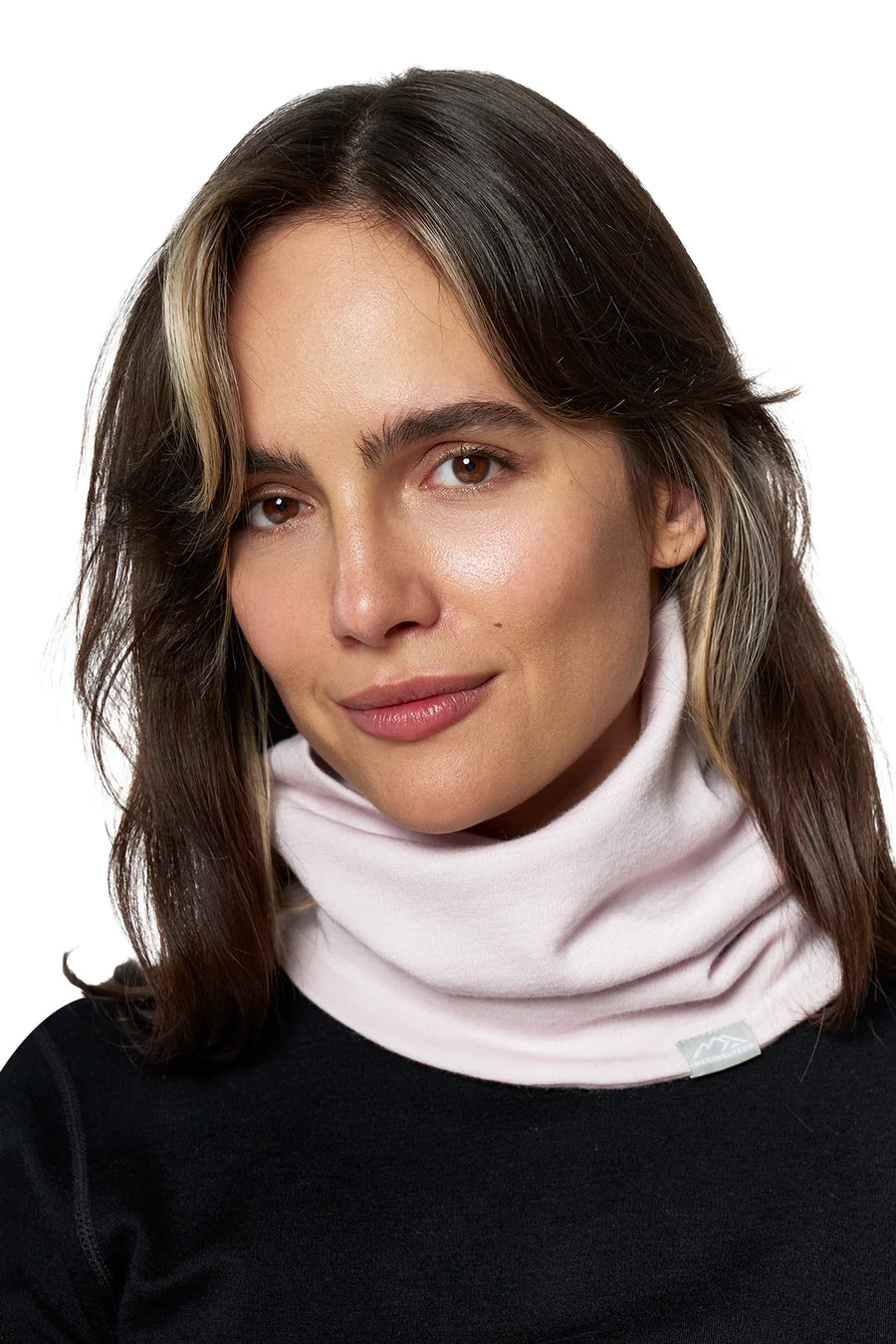 Merino Double-Layer Neck Gaiter Light Lavender