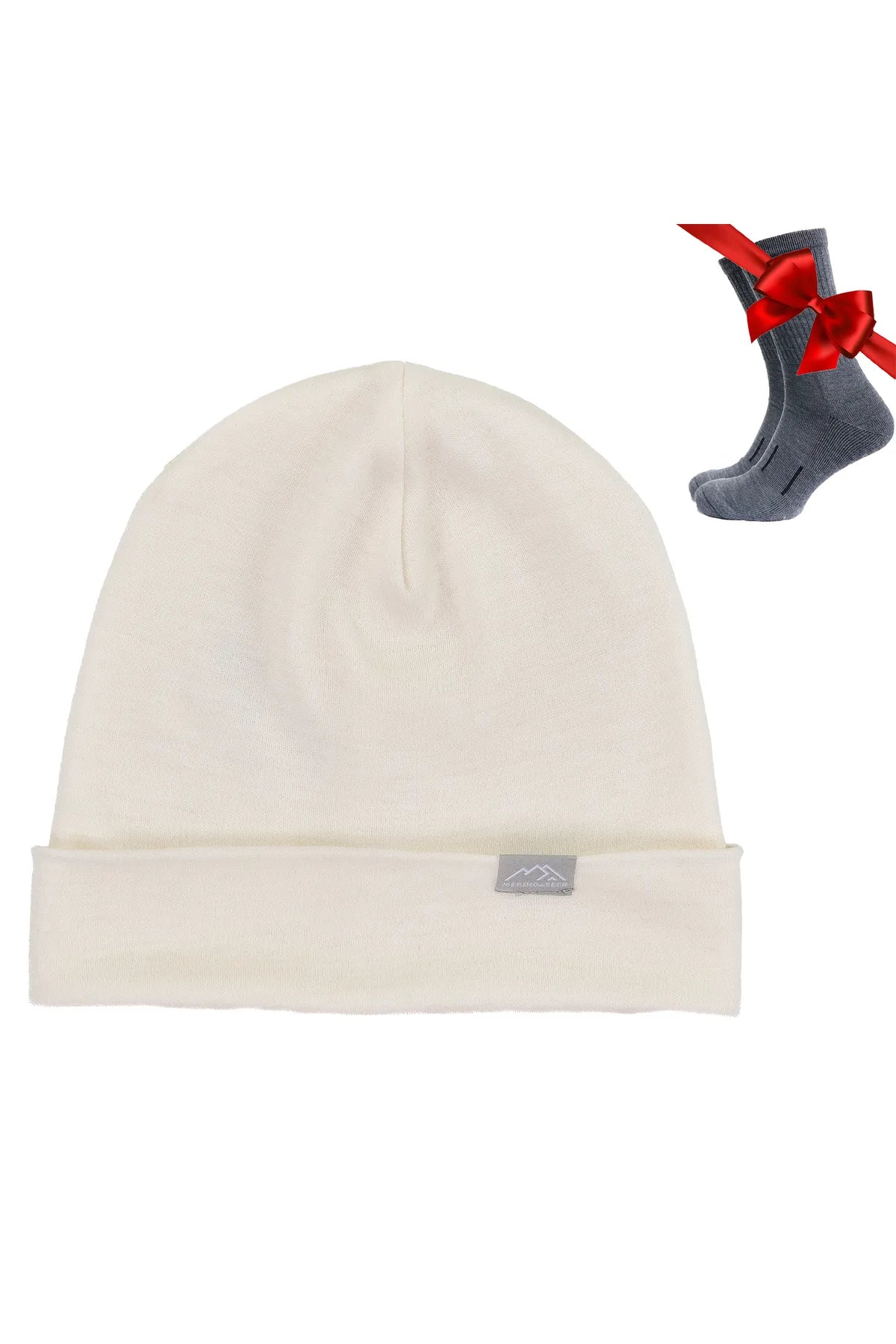 Adult Beanie Natural Merinos