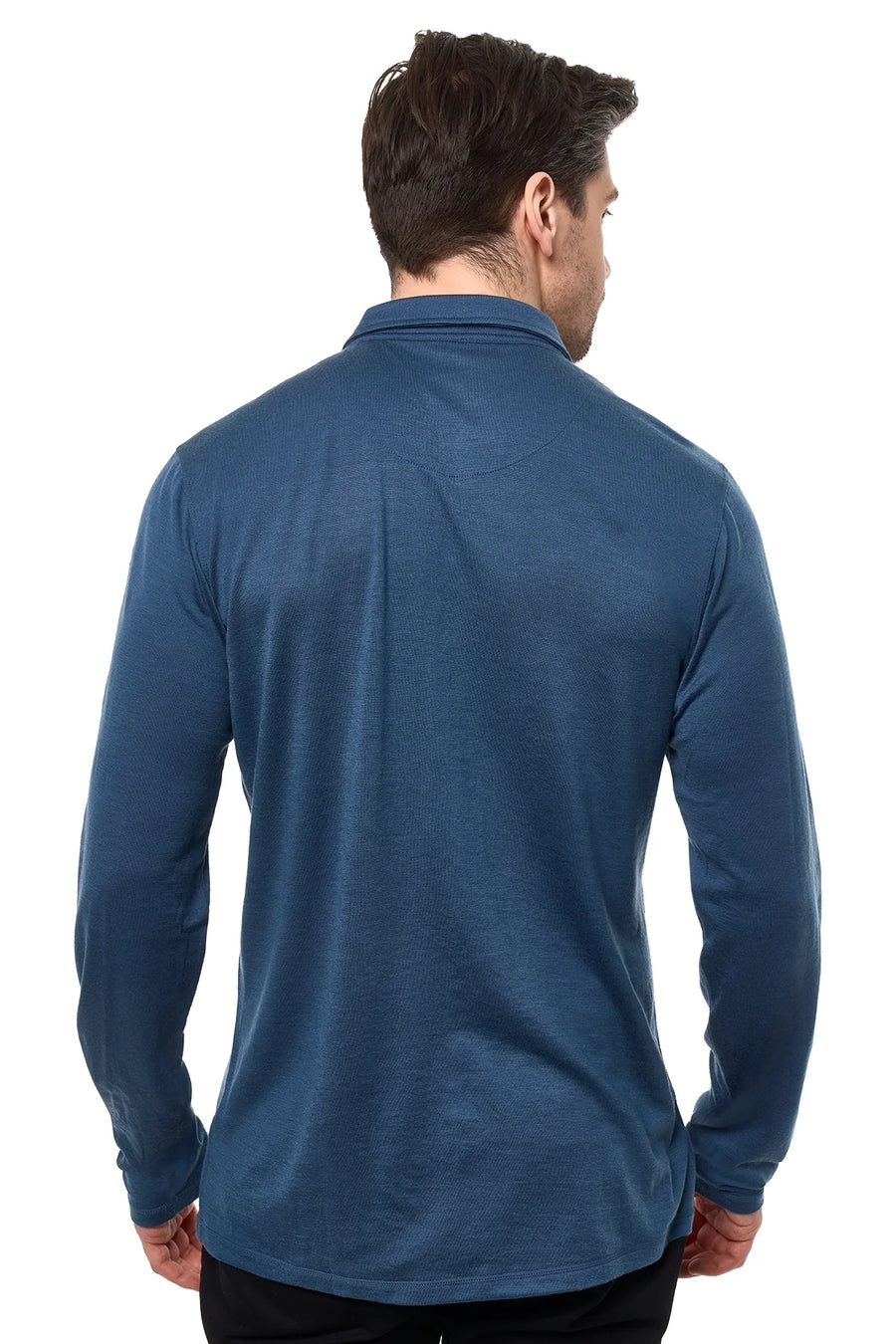 Men's Merino Button-Up Long Sleeve Denim