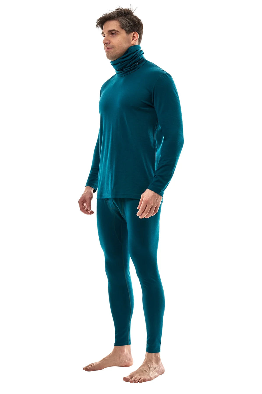 Men's Merino Deep Teal Set + Neck Gaiter
