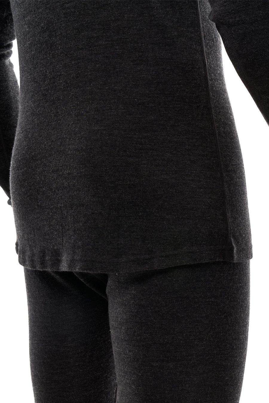 Men's Merino Turtleneck Long Sleeve 260 Charcoal | High Neck