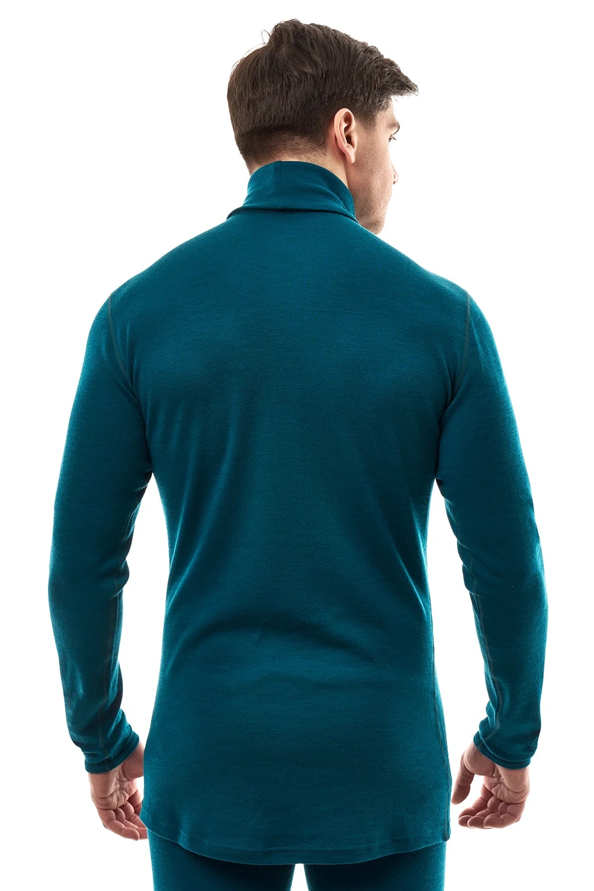 Men's Merino Turtleneck Long Sleeve 260 Deep Teal | High Neck