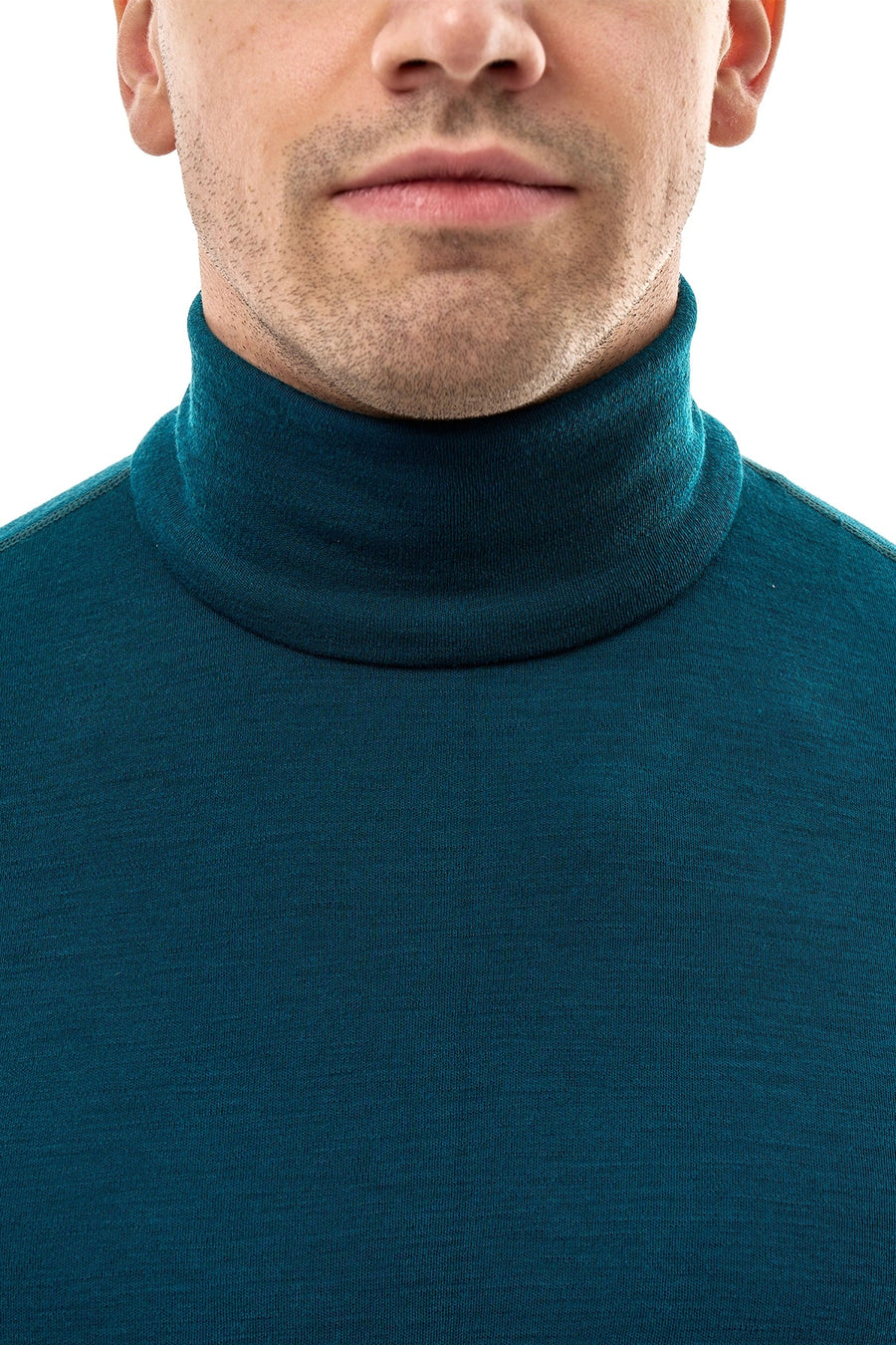 Men's Merino Turtleneck Long Sleeve 260 Deep Teal | High Neck