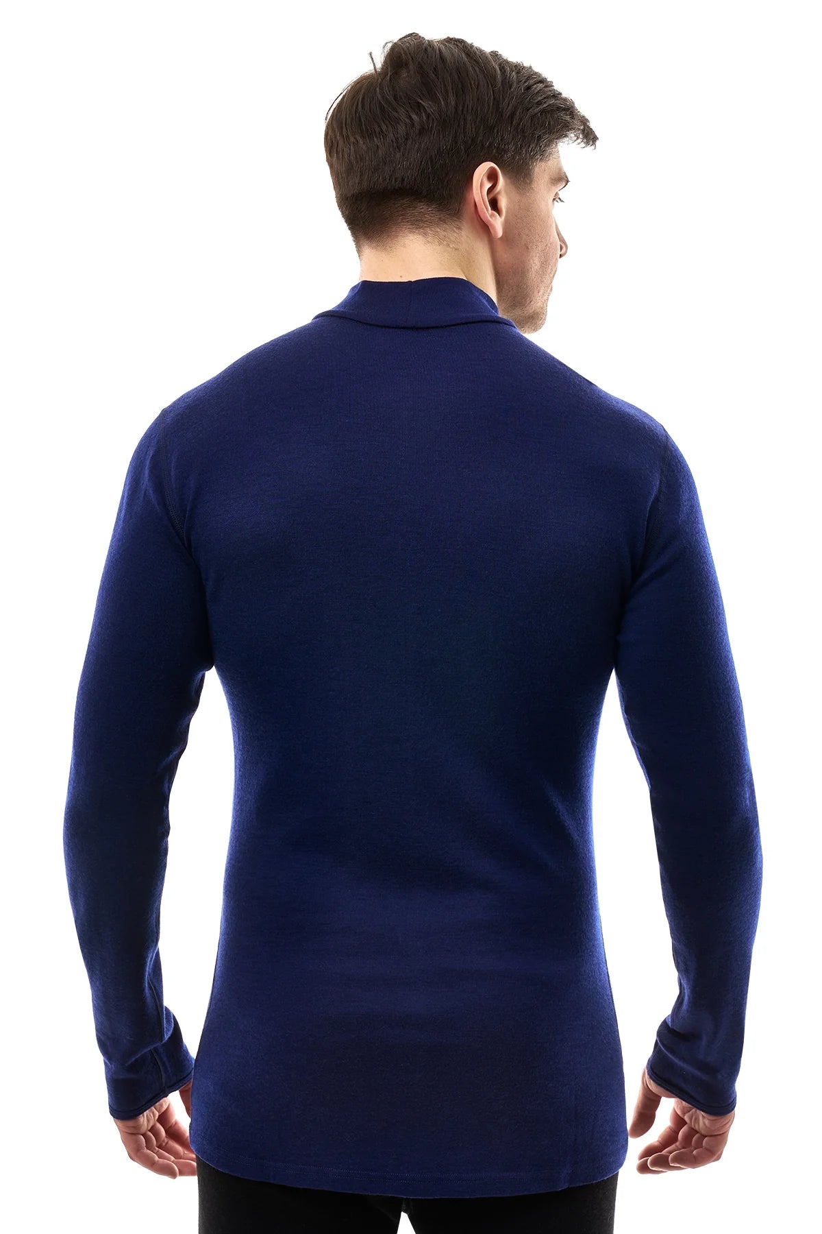 Men's Merino Turtleneck Long Sleeve 260 Navy | Low Neck