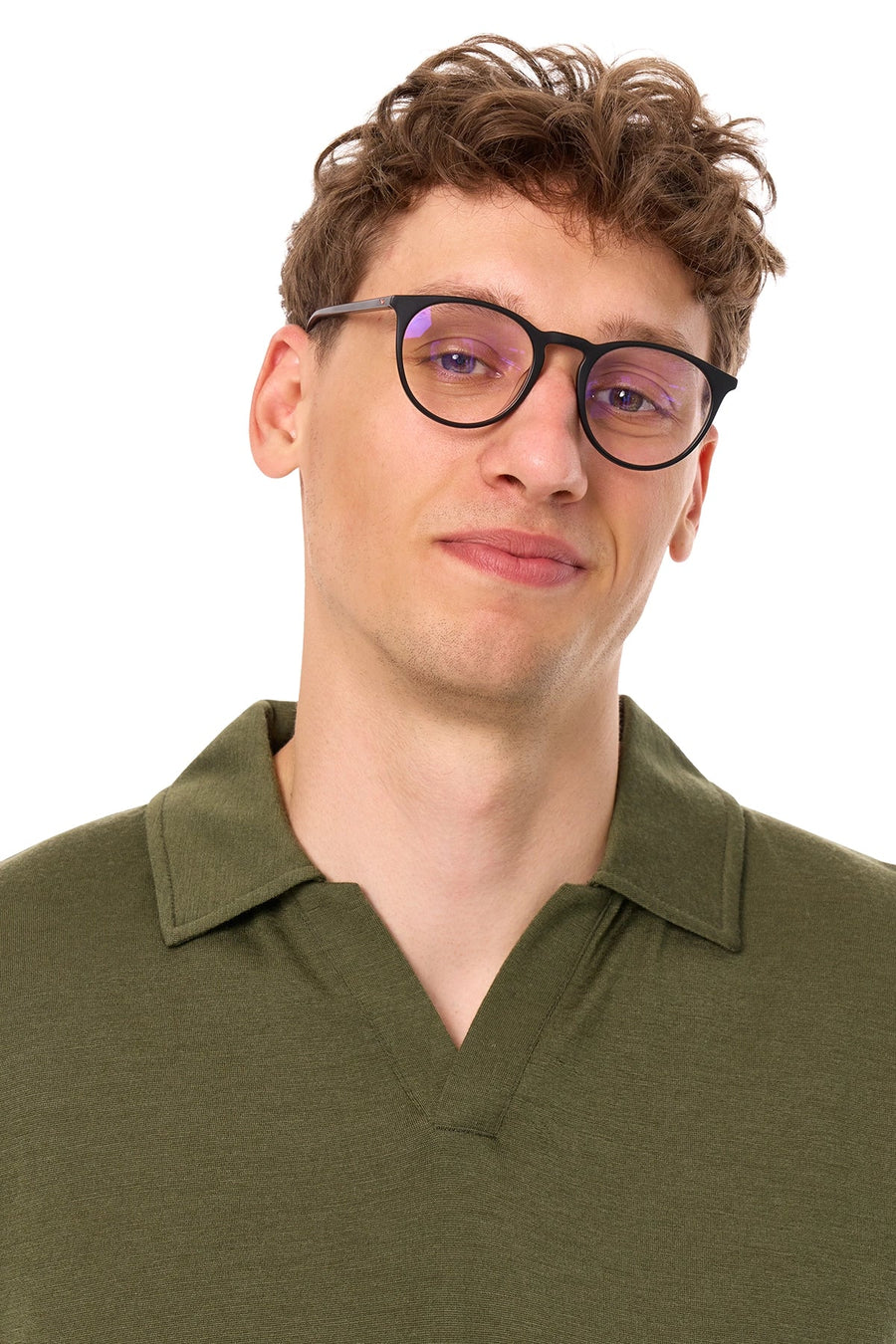 Men's Merino Polo 180 Dark Olive | Open Collar