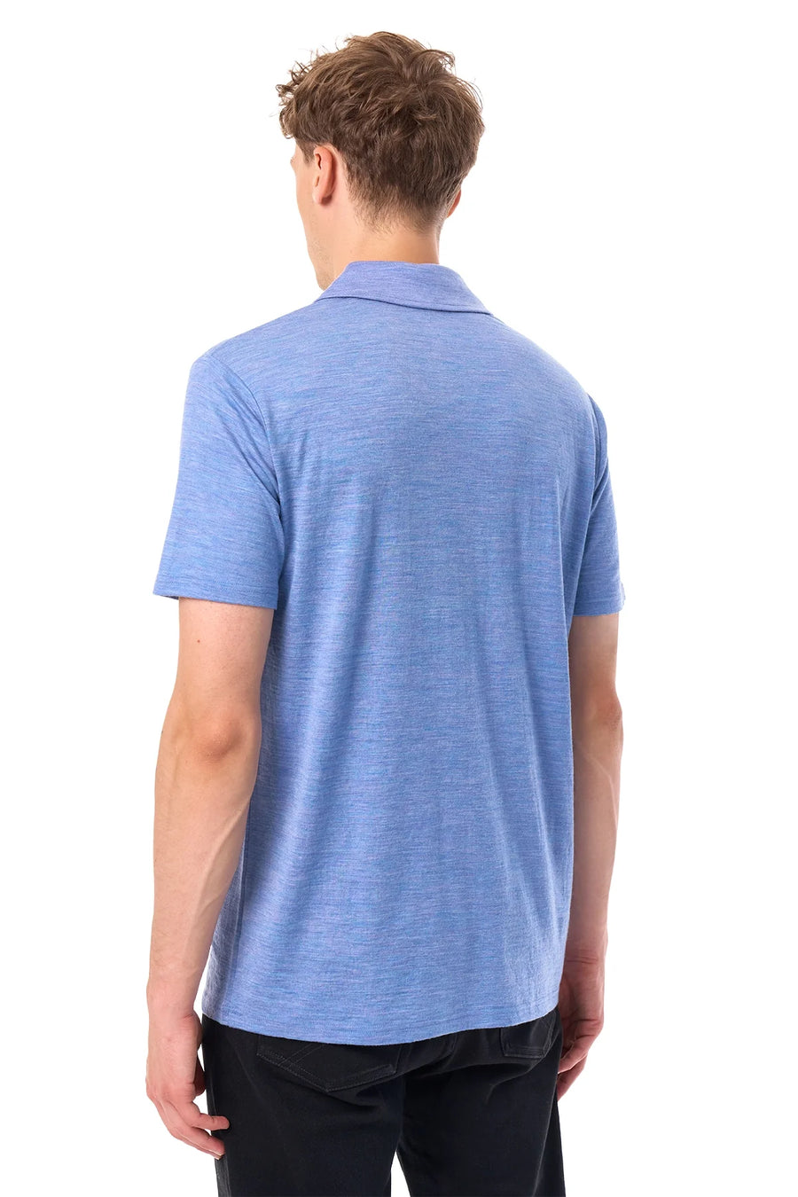 Men's Merino Polo 180 Deep Blue | Open Collar