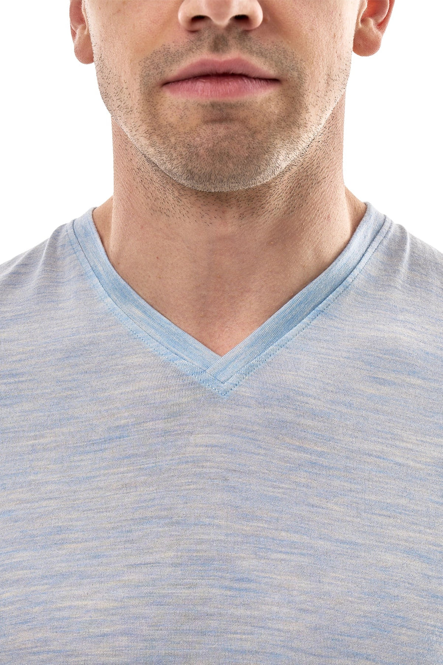 Men's Merino Sport T-shirt Cloud | V-Neck