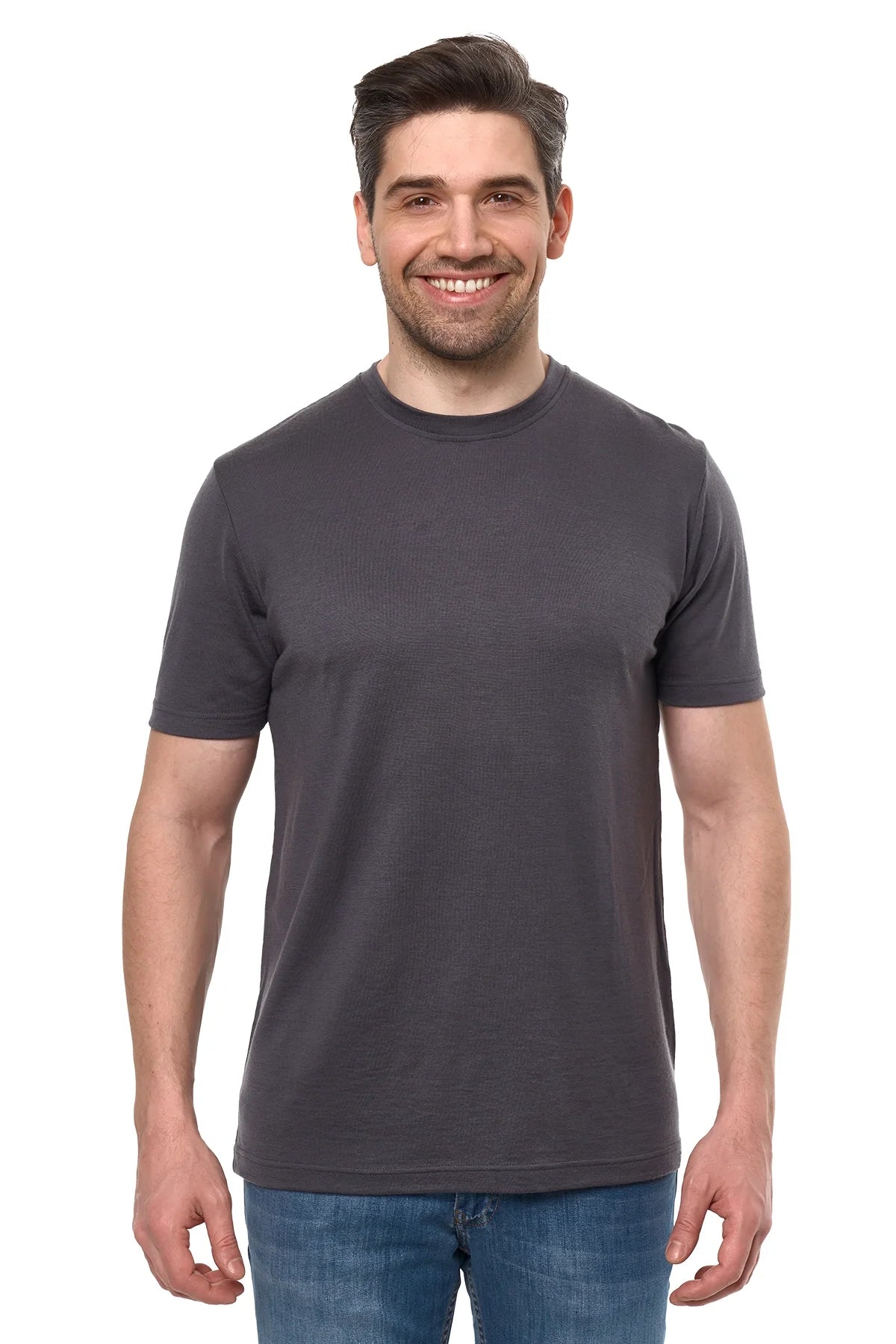 Men's Merino Sport T-shirt Dark Charcoal