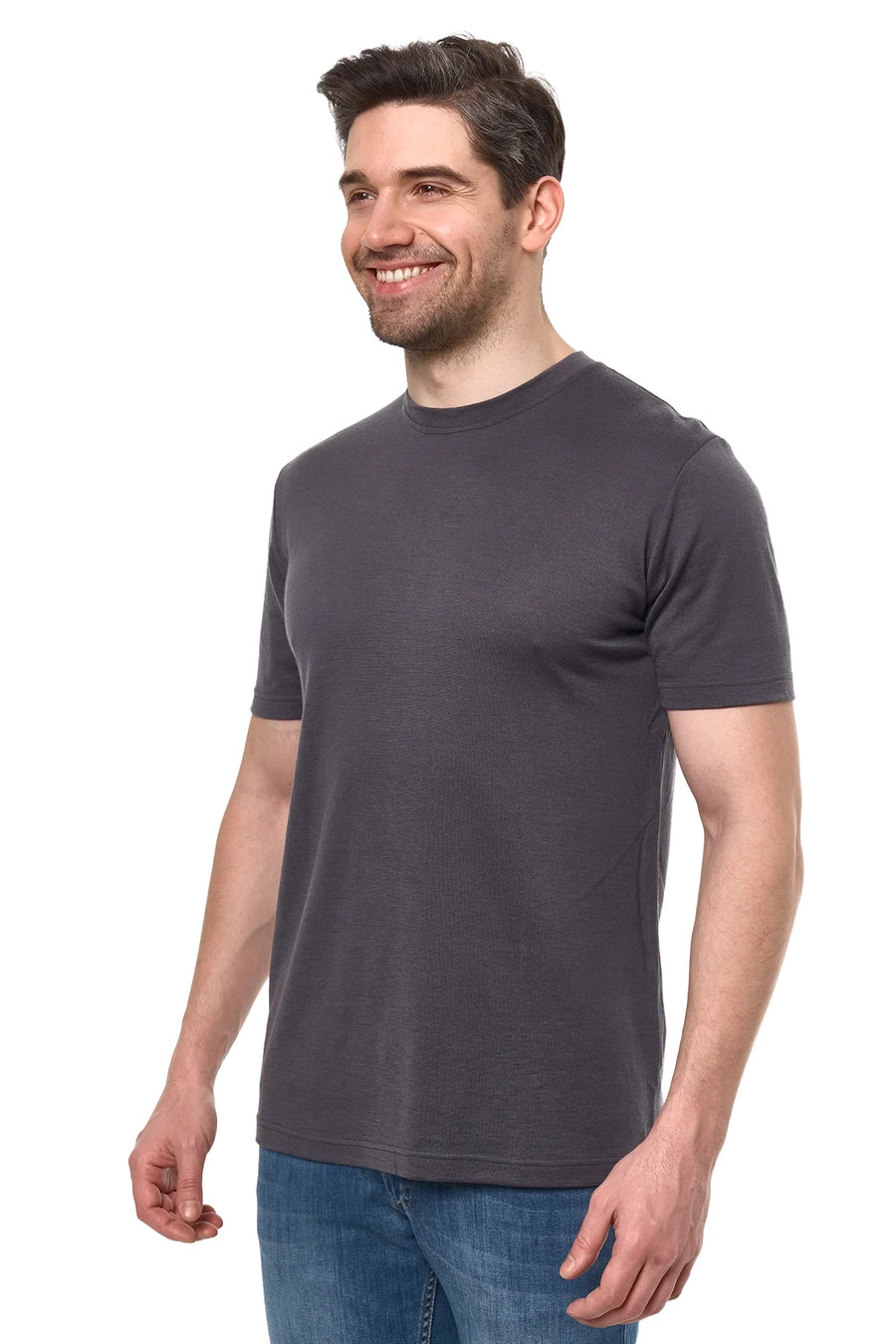 Men's Merino Sport T-shirt Dark Charcoal