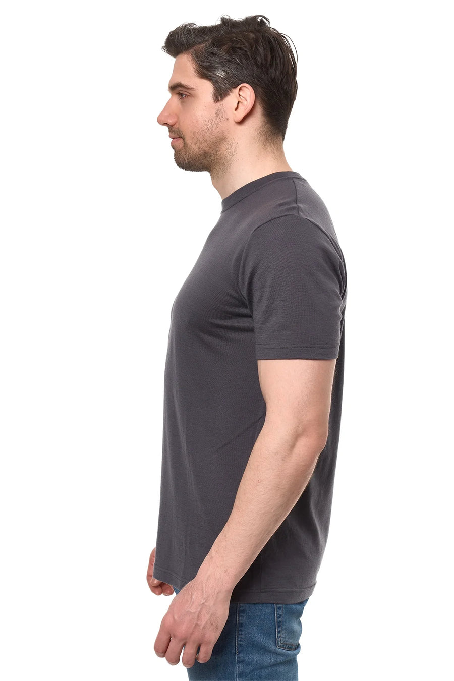Men's Merino Sport T-shirt Dark Charcoal