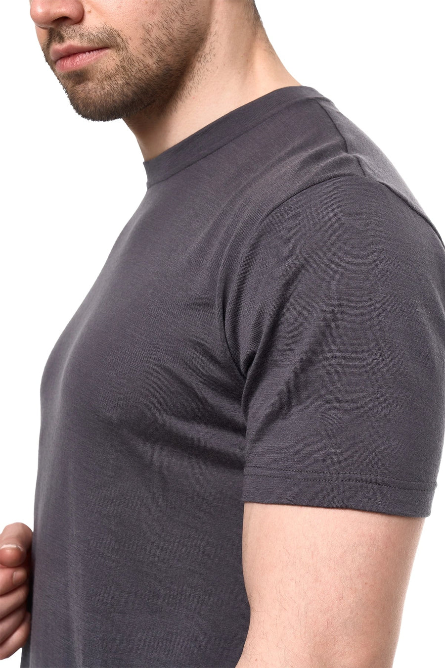 Men's Merino Sport T-shirt Dark Charcoal