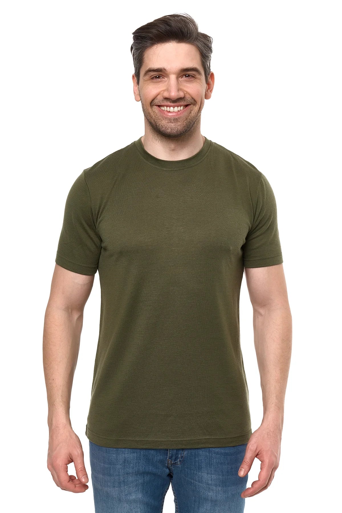 Men's Merino Sport T-shirt Dark Olive