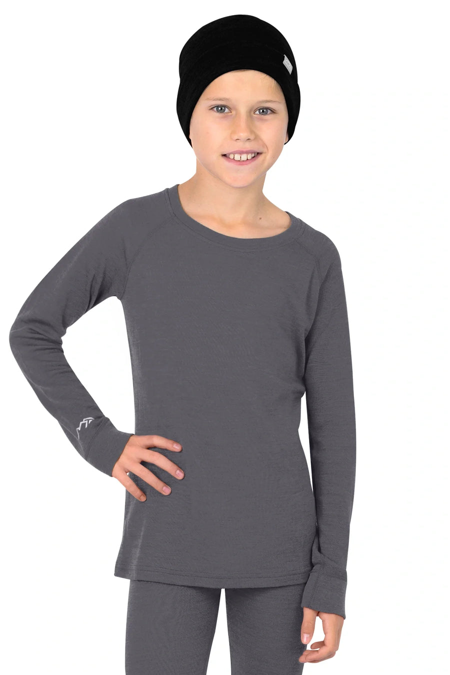 Kids' Merino Wool Long Sleeve 250 Perfect Gray