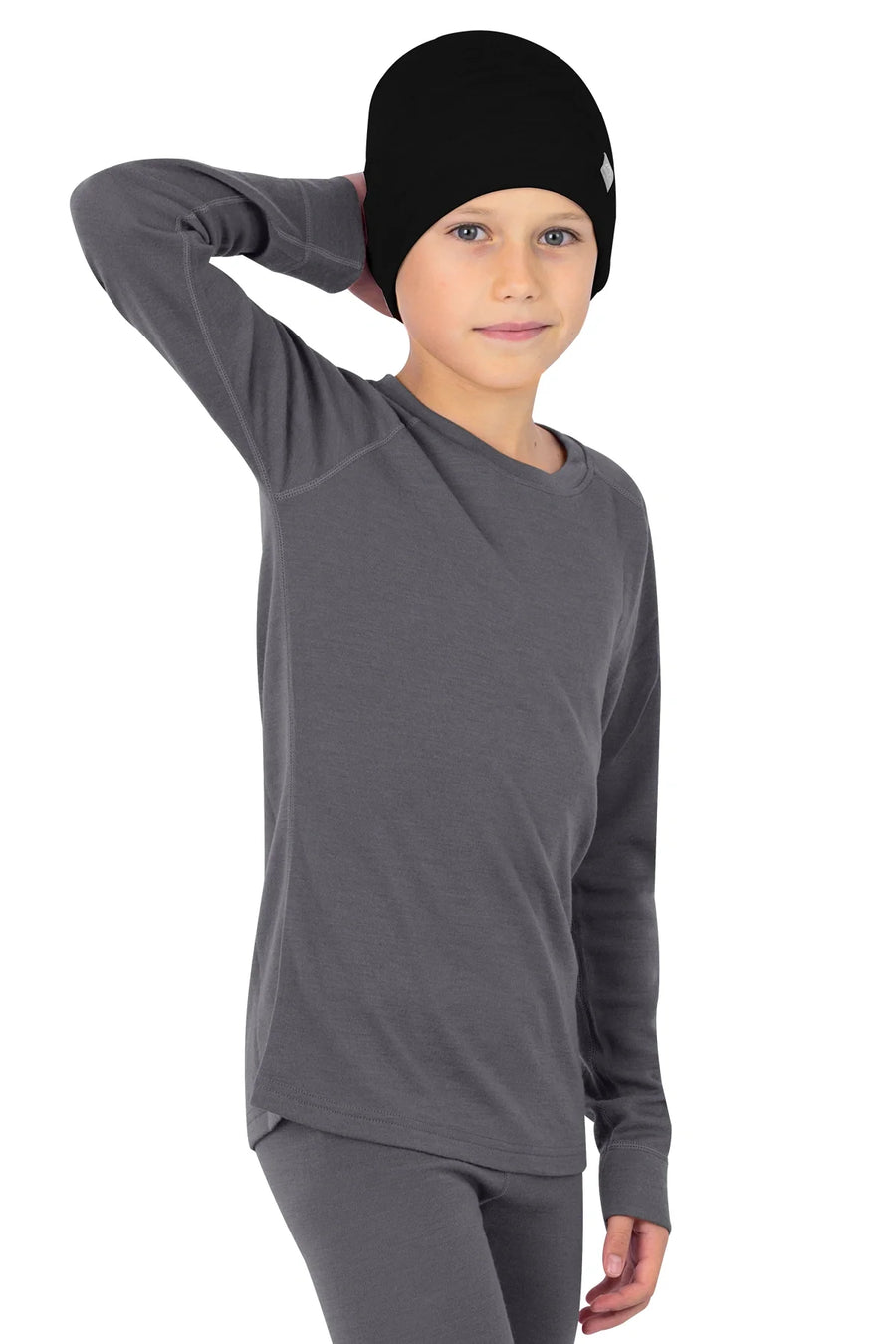 Kids' Merino Wool Long Sleeve 250 Perfect Gray
