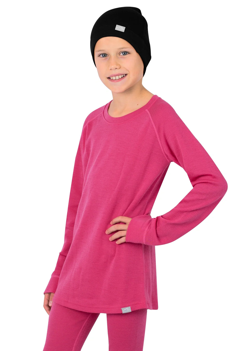 Kids' Merino Wool Long Sleeve 250 Pink