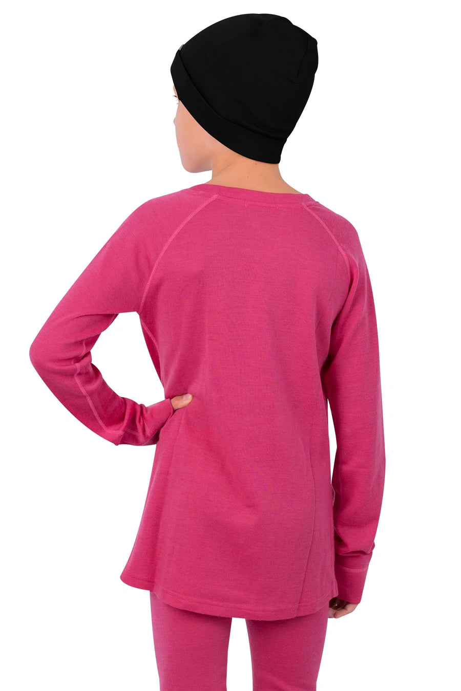 Kids' Merino Wool Long Sleeve 250 Pink