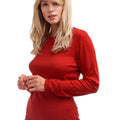 Women's Merino Long Sleeve 250 Cherry Red