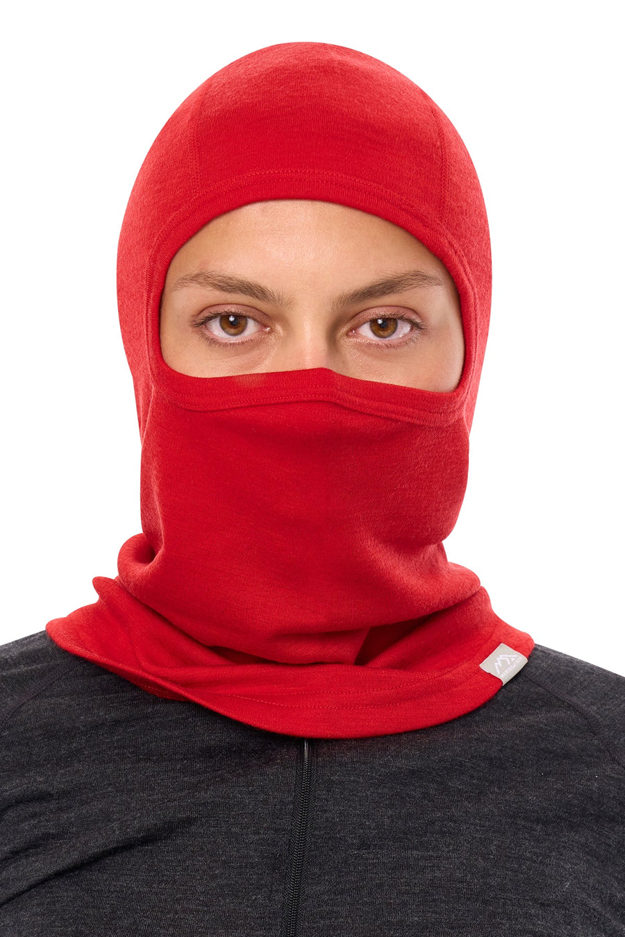 Merino Wool Balaclava Red