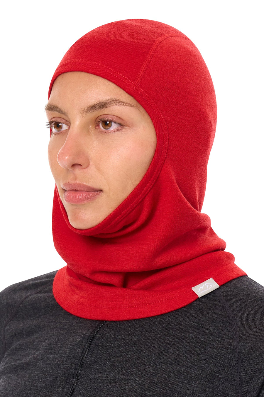 Merino Wool Balaclava Red