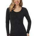 Women's Merino Long Sleeve 190 Charcoal Grey | Scoop Neck