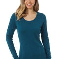 Women's Merino Long Sleeve 190 Deep Teal | Scoop Neck
