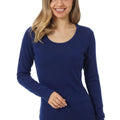 Women's Merino Long Sleeve 190 Navy | Scoop Neck