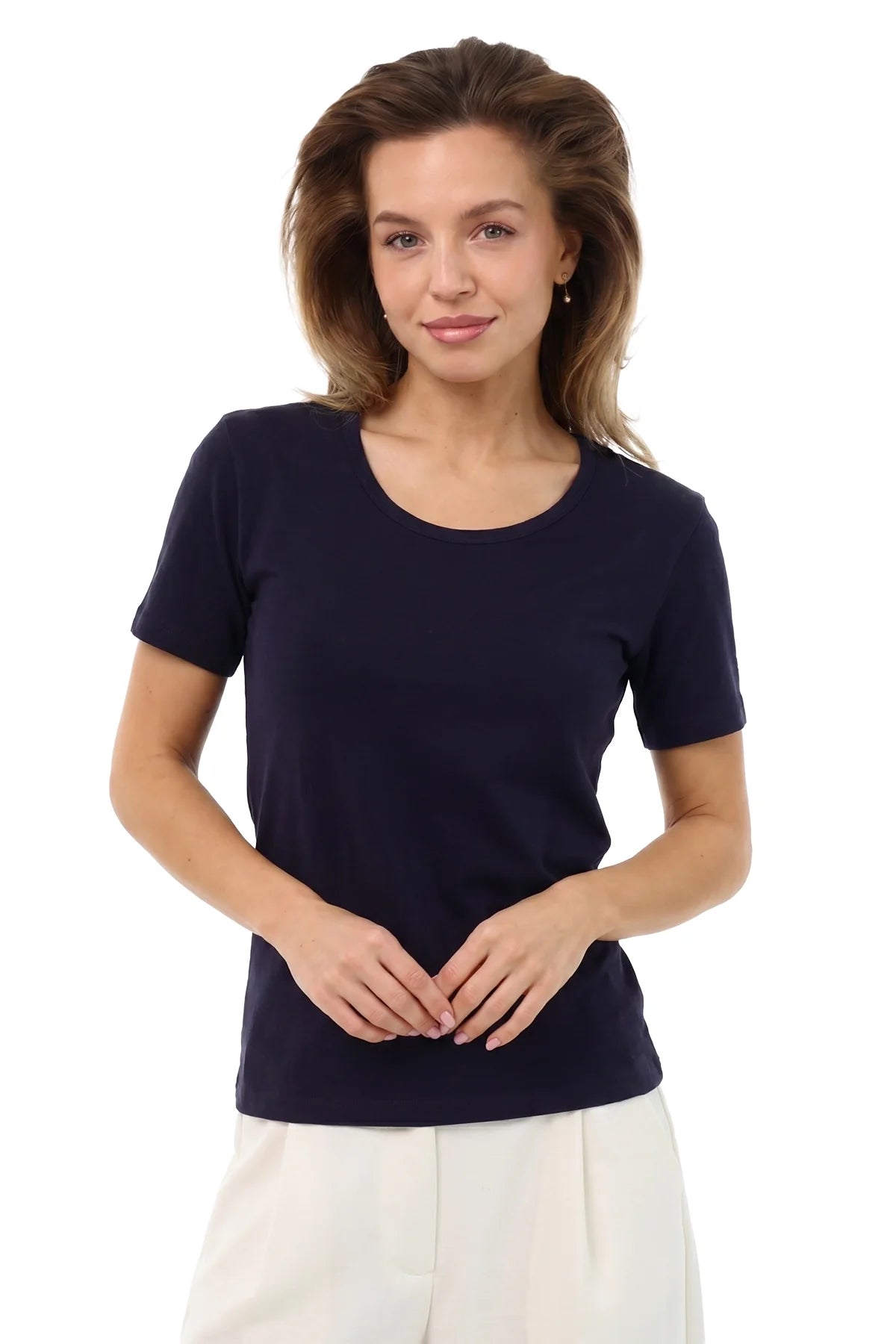 Women's Merino T-shirt 180 Dark Purple | Scoop Neck