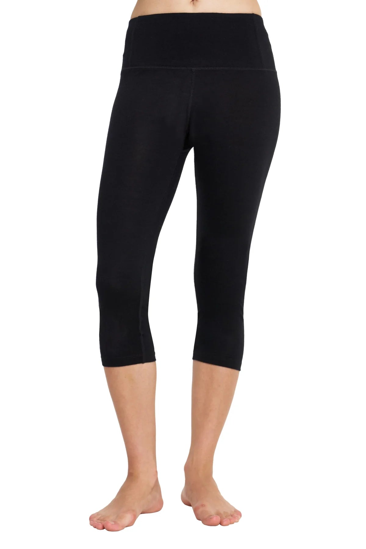 Women's Merino 3/4 Pants 200 Black
