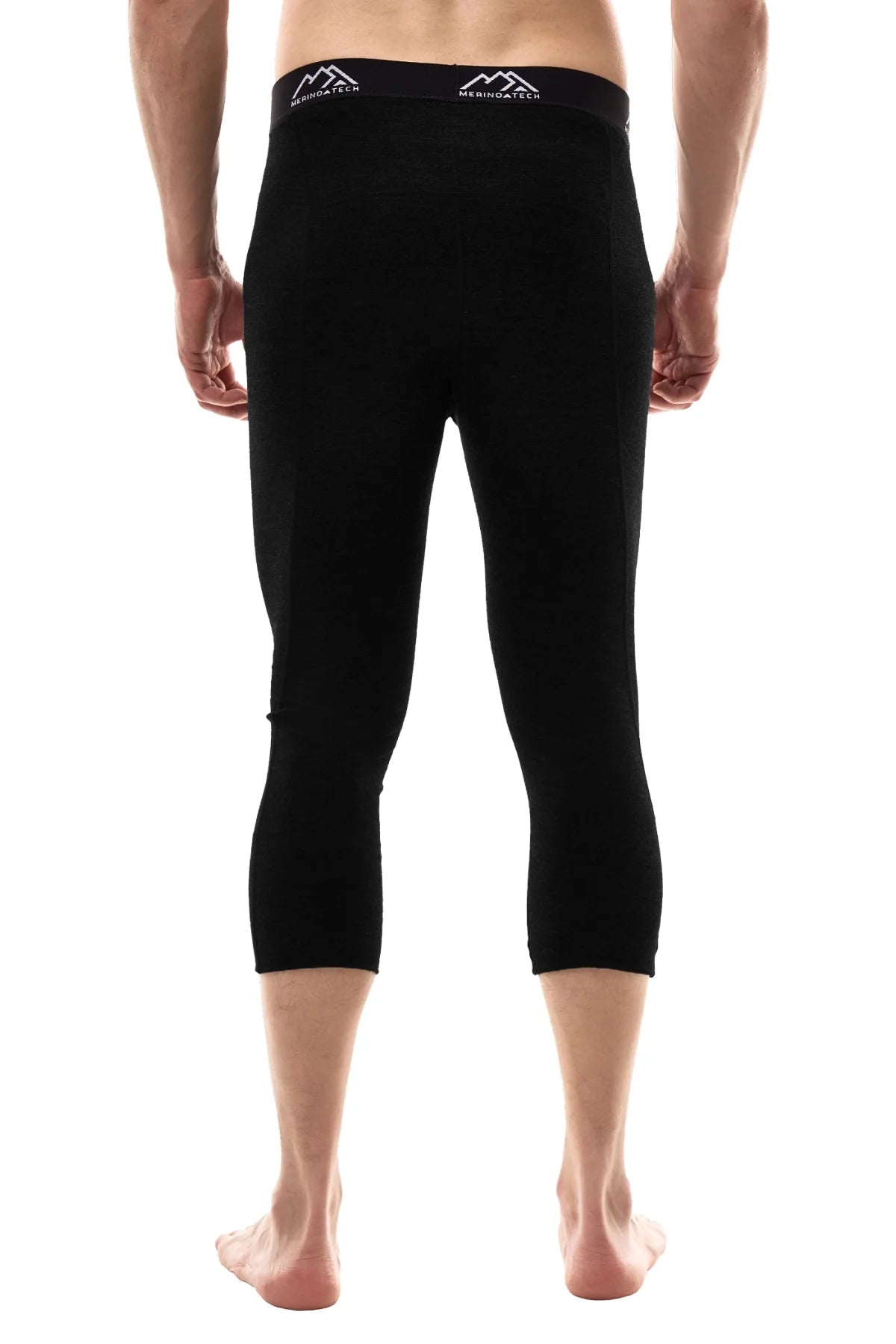 Men's Merino 3/4 Pants 200 Black