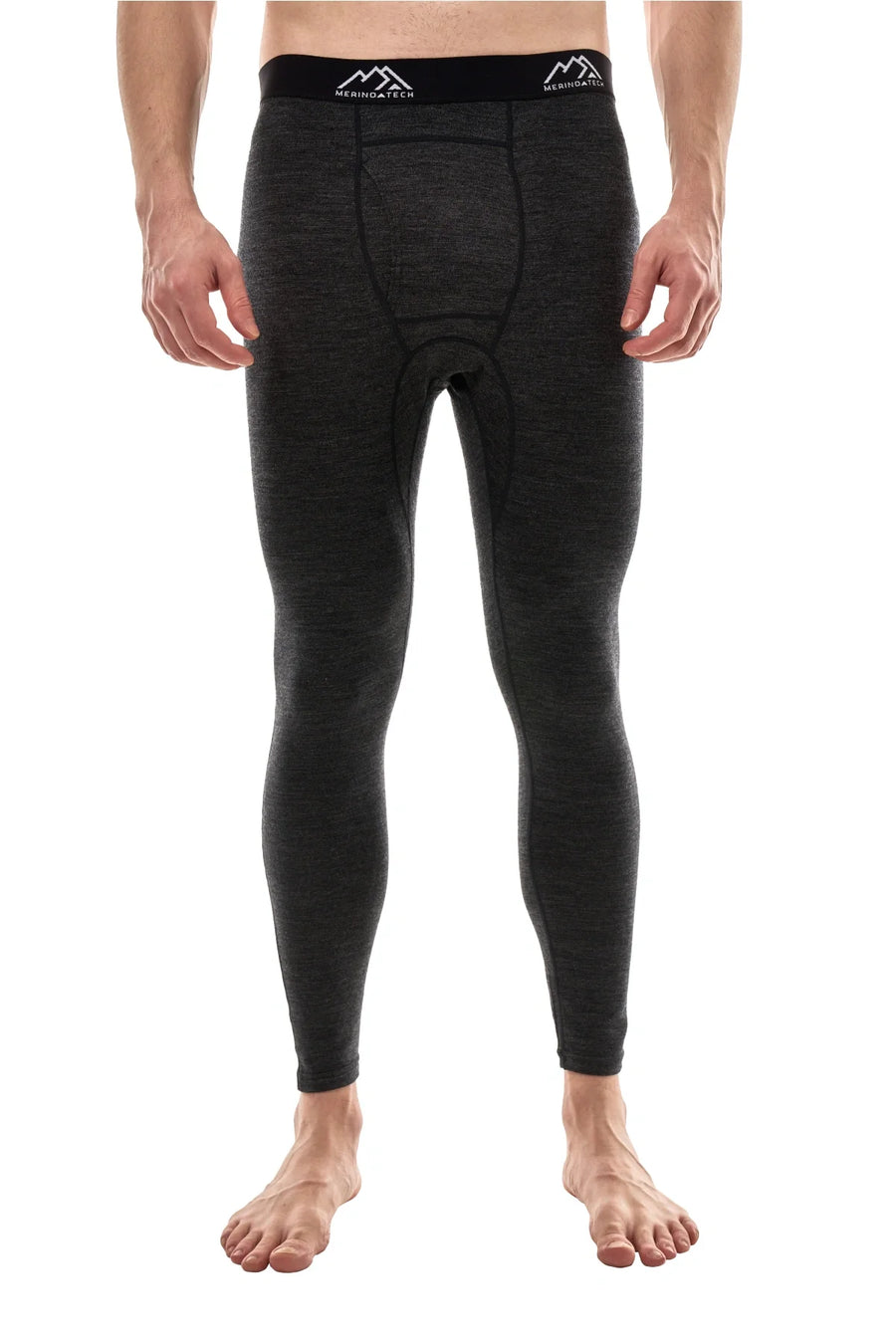 Men's Merino Pants 200 Charcoal