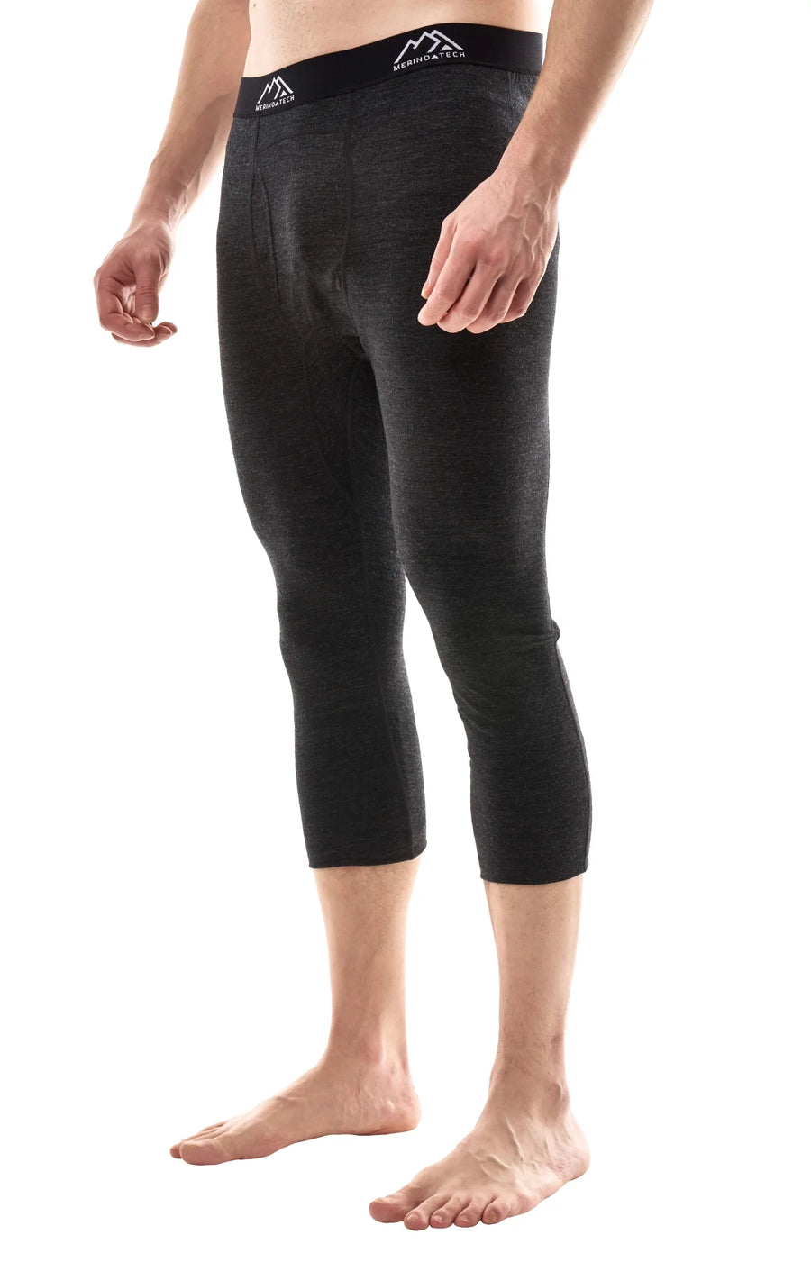 Men's Merino 3/4 Pants 200 Charcoal