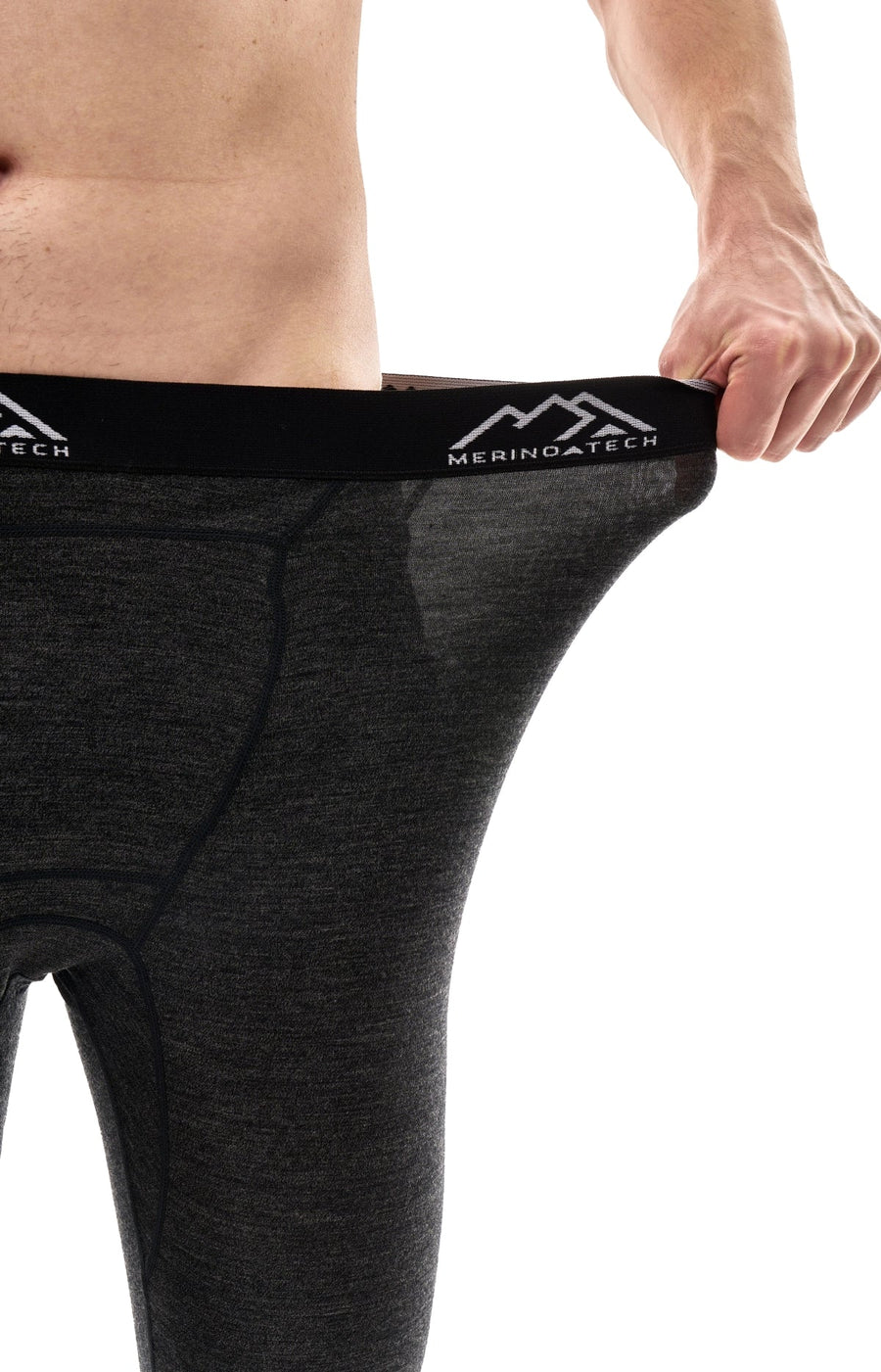 Men's Merino 3/4 Pants 200 Charcoal