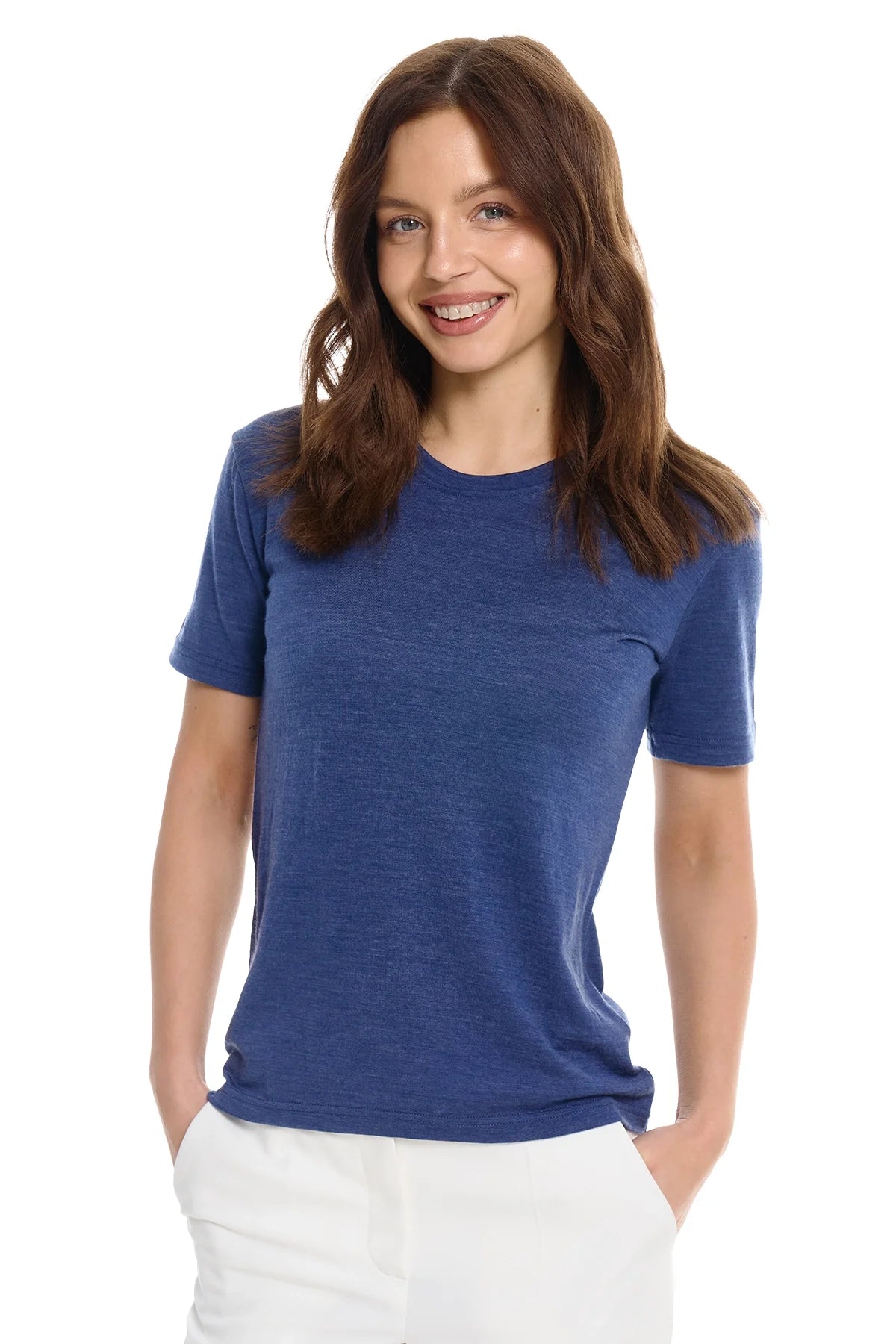 Women's Merino T-shirt 180 Chicago Blues | Crewneck