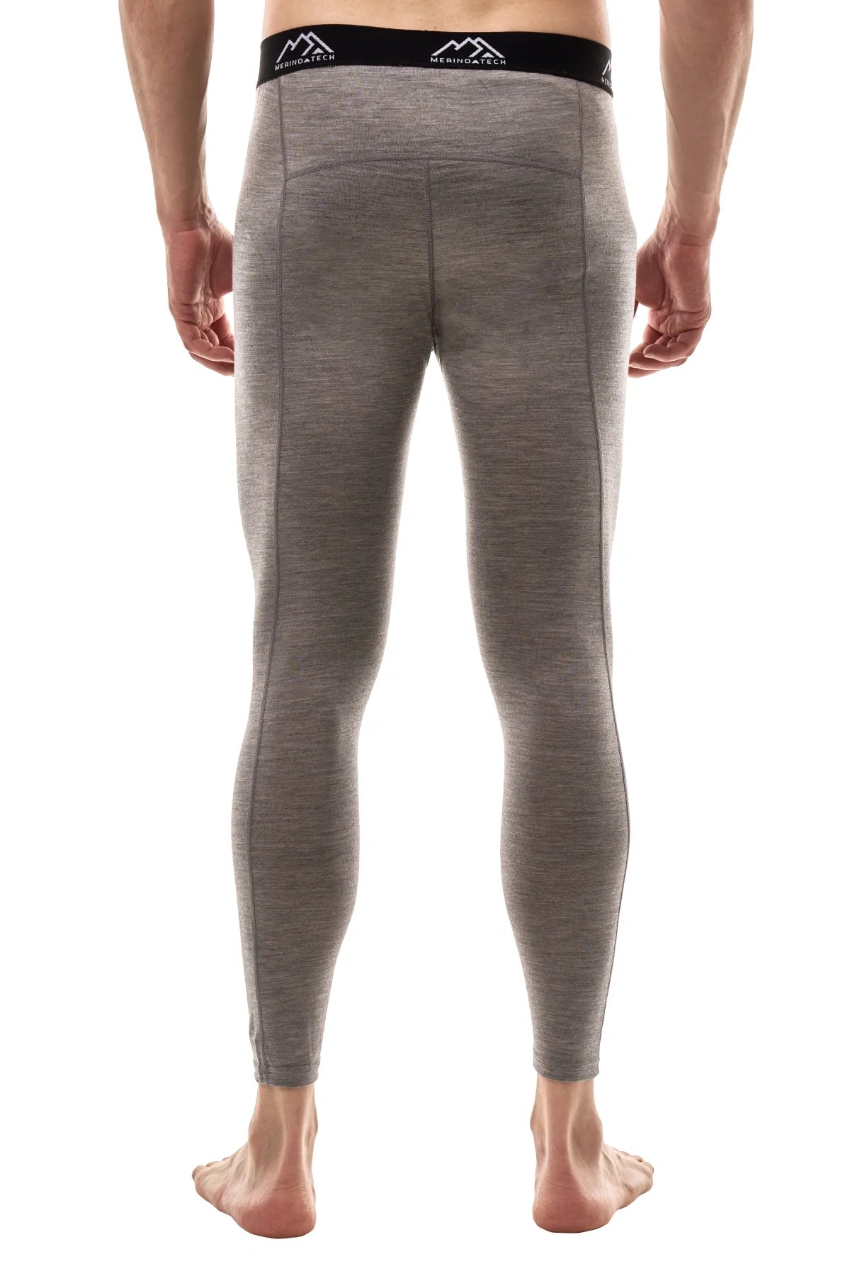 Men's Merino Pants 200 Grey Melange