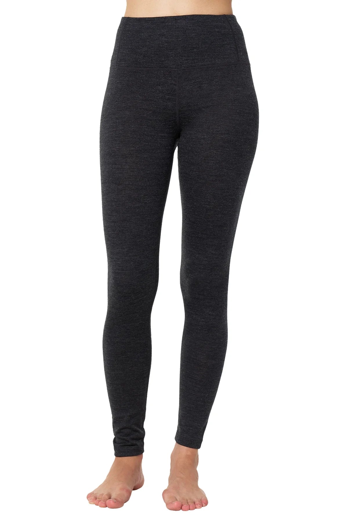Women's Merino Pants 200 Heathered Black