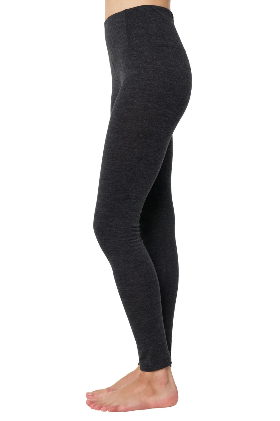 Women's Merino Pants 200 Heathered Black