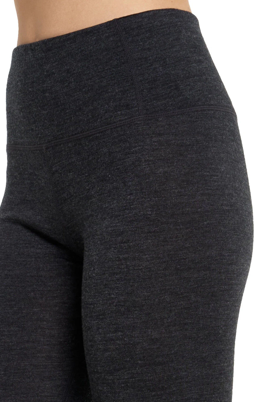 Women's Merino Pants 200 Heathered Black