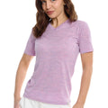 Women's Merino T-shirt 180 Lilac Heather | V-Neck (+socks)