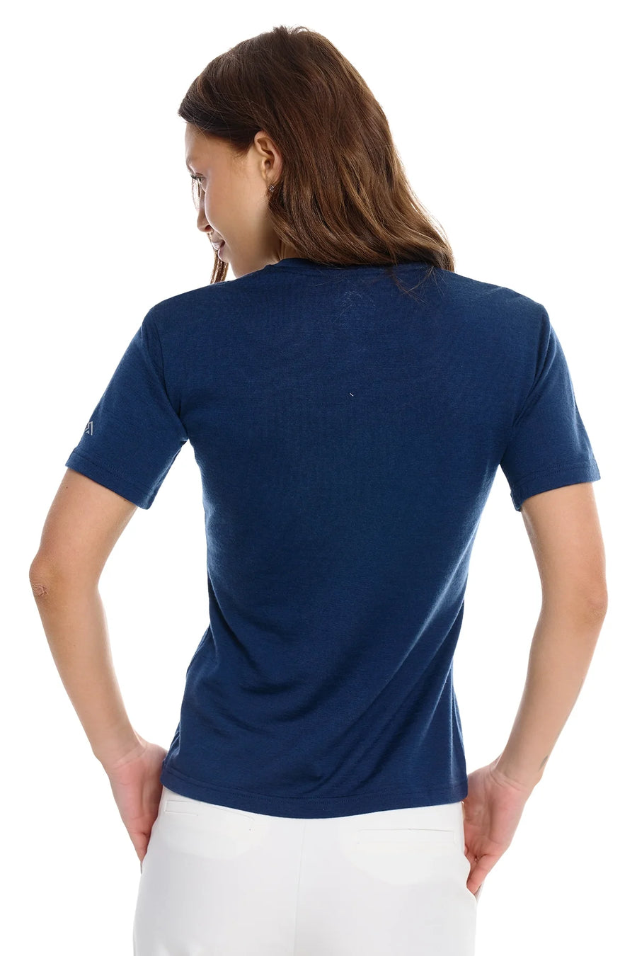Women's Merino T-shirt 180 Navy | V-Neck (+socks)