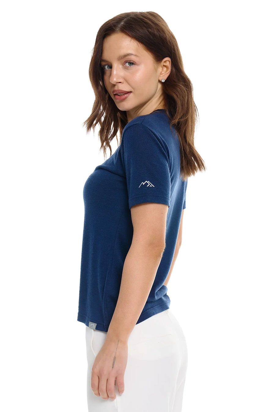 Women's Merino T-shirt 180 Navy | V-Neck (+socks)