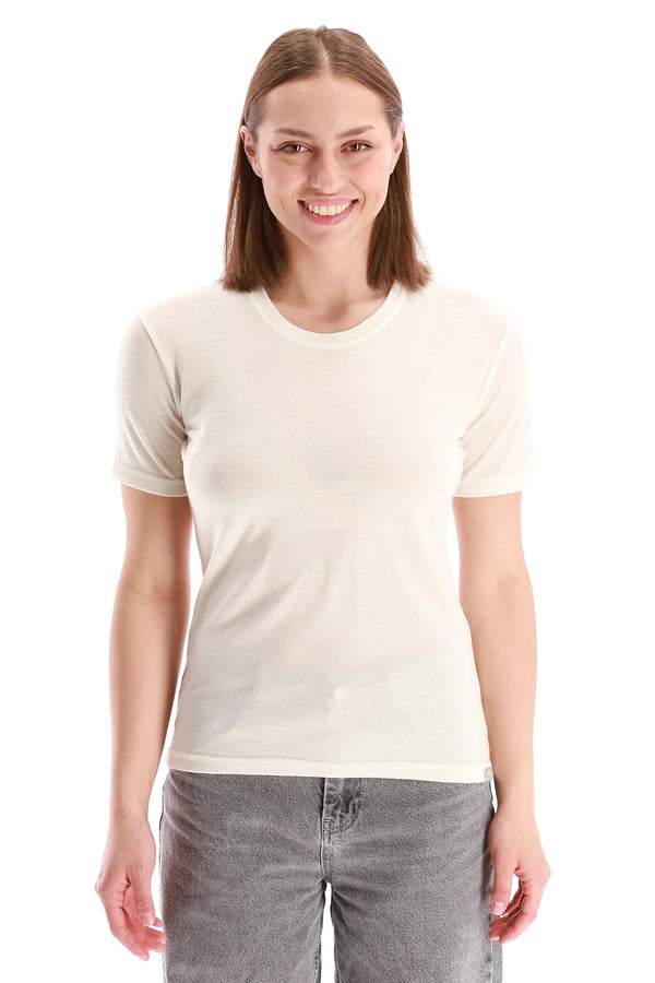 Women's Merino T-shirt 180 Creamy White | Crewneck (+socks)