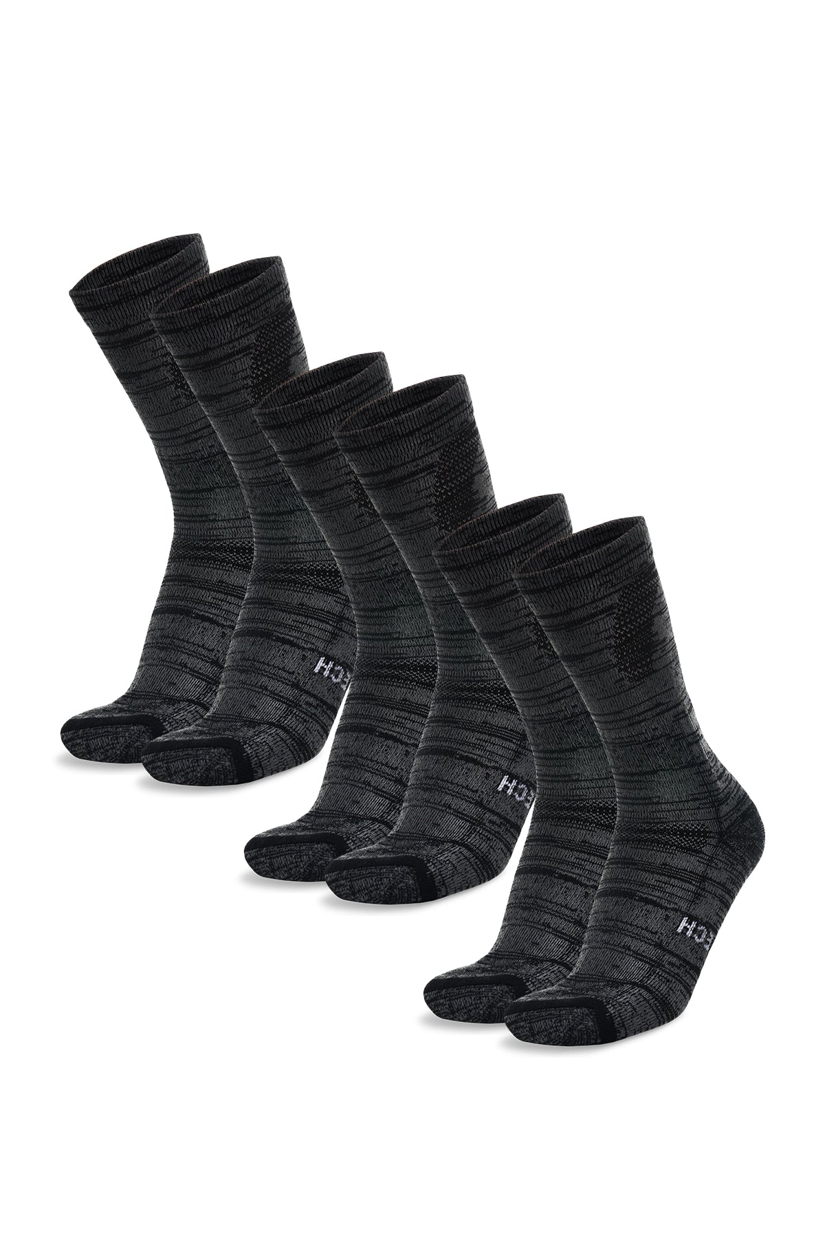 🎁 Merino Wool Hiking Socks - (Pack of 3) Black Marble (100% off)