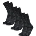 Merino Wool Hiking Socks - (Pack of 3) Black Marble