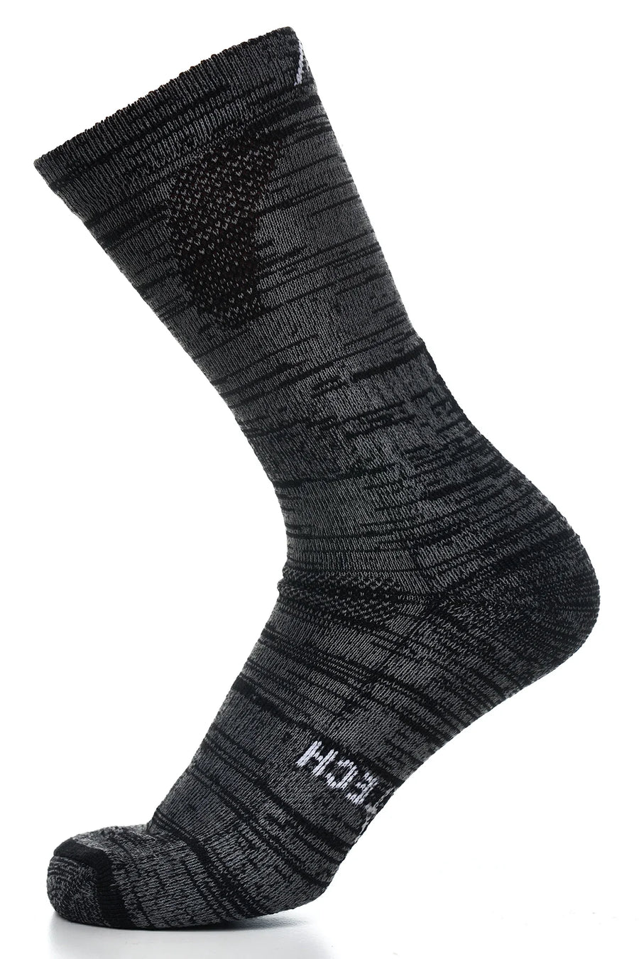 Merino Wool Hiking Socks - (Pack of 3) Black Marble