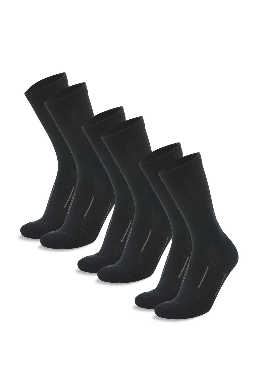Merino Wool Hiking Socks - (Pack of 3) Black Oil