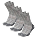 Merino Wool Hiking Socks - (Pack of 3) Cloud Grey