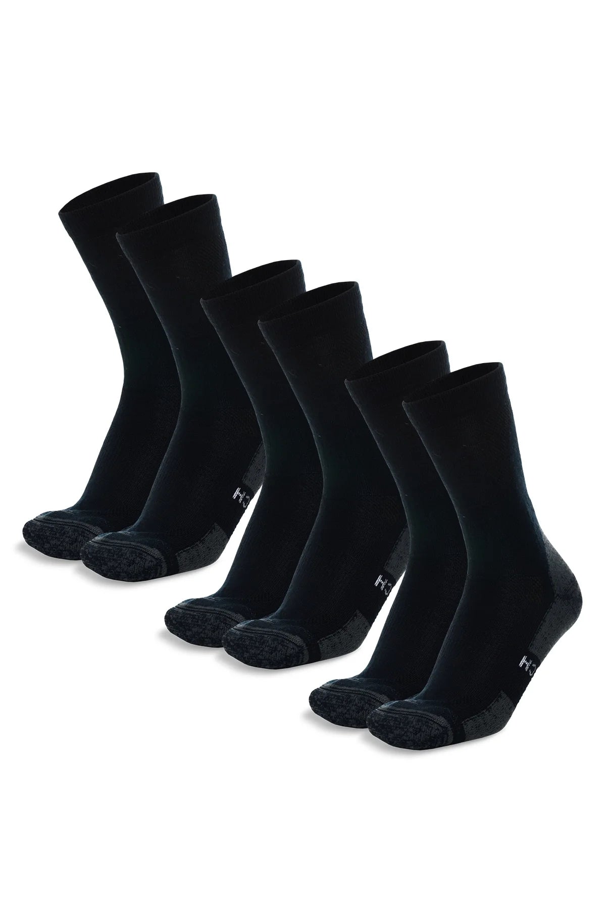 Merino Wool Hiking Socks - (Pack of 3) Navy